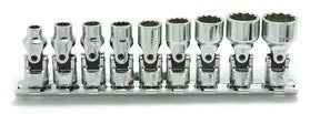 1/4 Sq. Dr. Universal Socket Set  3/16-9/16 12 point 150mm  9 pieces