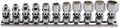 1/4 Sq. Dr. 12 point Metric Universal Chrome Socket Set (4-14) - 11 pieces
