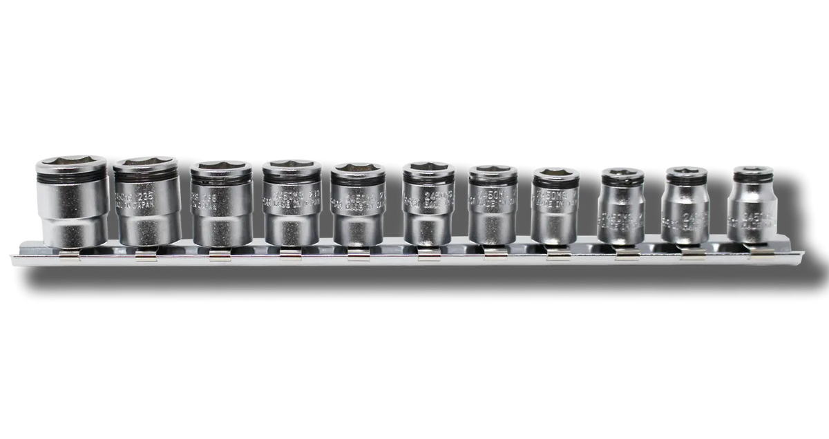 1/4 Sq. Dr. Short NUT GRIP® Socket Set,  5-14mm  -  11 pieces - RS2450MS/11