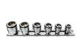1/4 Sq. Dr. Socket Set  1/4-9/16 Nut Grip, 12 point  6 pieces