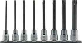 3/8 Sq. Dr. 8 Piece Round Shank Tamper-Resistant TORX® Bit Socket Set T20H-T55H