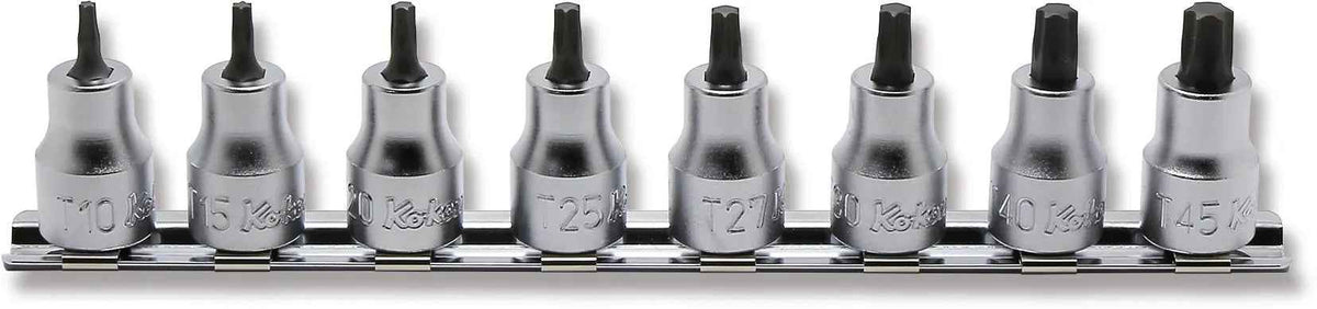 3/8 Sq. Dr. 8 Piece TORX® Bit Socket Set T10-T45