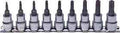 3/8 Sq. Dr. 9 Piece Tamper-Resistant TORX® Bit Socket Set T10H-T50H