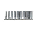 3/8 Sq. Dr. Socket Set  1/4-3/4 6 point 200mm  9 pieces