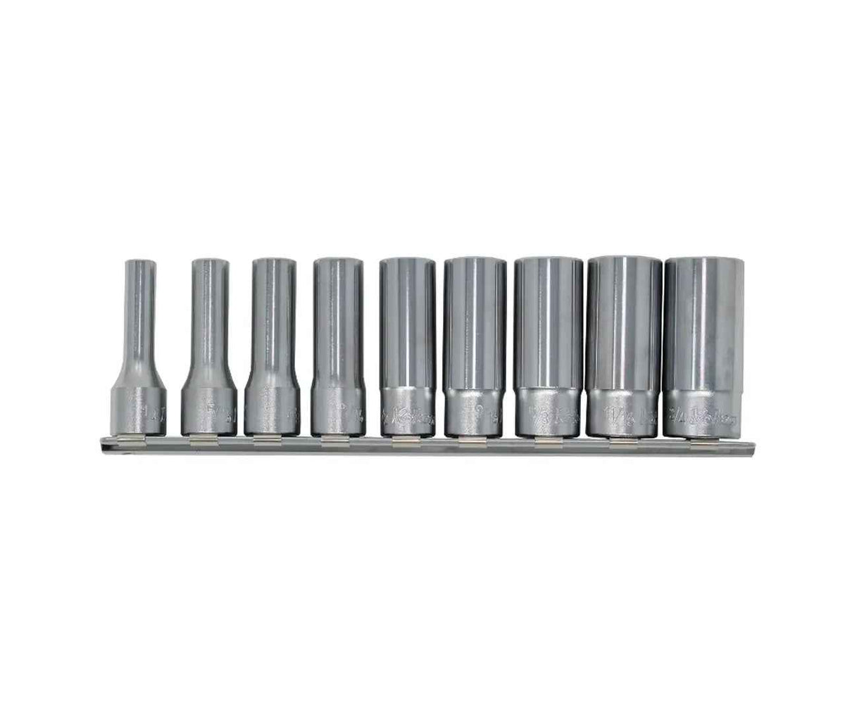 3/8 Sq. Dr. Socket Set  1/4-3/4 6 point 200mm  9 pieces
