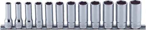 3/8 Sq. Dr. Socket Set  8mm-19mm 6 point 300mm  12 pieces