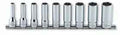 3/8 Sq. Dr. Socket Set  1/4-3/4 12 point 200mm  9 pieces