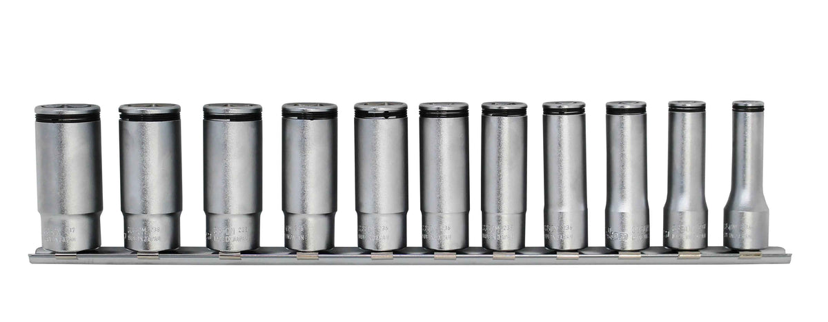 Special 3/8 Sq. Dr. Deep NUT GRIP® Socket Set  8-19mm - 11 pieces