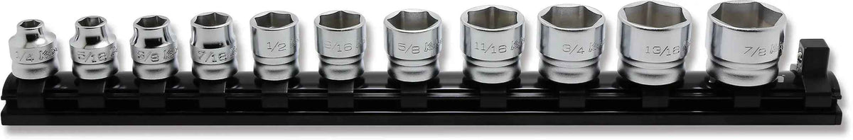 3/8" Square Drive 6-Point SAE Z-Series 11 Piece Socket Set
