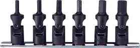 3/8 Sq. Dr. Universal Bit Socket Set  5mm-12mm Hex 150mm  6 pieces