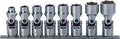 3/8 Sq. Dr. Universal Socket Set  5/16-3/4 6 point 200mm  8 pieces