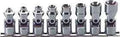 3/8 Sq. Dr. 6 Piece TORX® Universal Socket Set  E6-E20