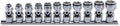 3/8 Sq. Dr. Universal NUT GRIP® Socket Set  8mm-19mm - 11 pieces