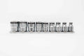 3/8 Sq. Dr. Nut-Grip, SAE, Socket Set - 9 pieces