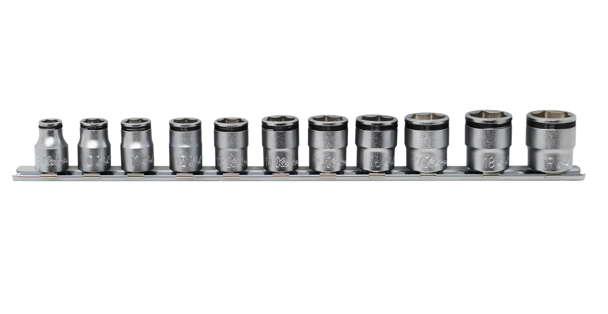 3/8 Sq Dr NUT GRIP® Socket Set 8mm-19mm - 11 piece - RS3450M/11