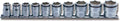 3/8 Sq. Dr. Socket Set  10mm-22mm Nut Grip 250mm  10 pieces