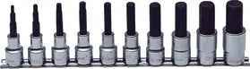 1/2 Sq. Dr. Bit Socket Set  3/16-3/4 Hex 300mm  10 pieces