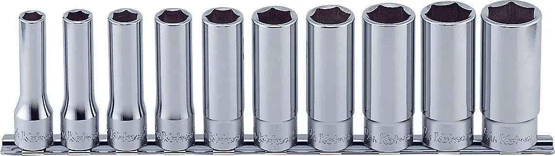 1/2 Sq. Dr. Socket Set  3/8-15/16 6 point 300mm  10 pieces