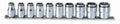 1/2 Sq. Dr. Socket Set  10-22mm Nut Grip 300mm  10 pieces