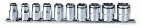 1/2 Sq. Dr. Socket Set  10-22mm Nut Grip 300mm  10 pieces