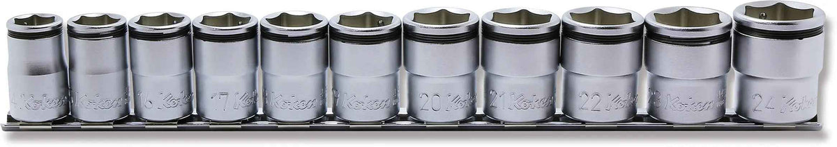 1/2 Sq. Dr. NUT GRIP® Socket Set, - 11 Pieces. 14-24mm - RS4450M/11