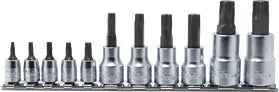 1/4, 3/8, 1/2 Sq. Dr. 11 Piece TORXplus® Bit Socket Set 10IP-60IP