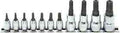 1/4, 3/8 Sq. Dr. 11 Piece Tamper-Resistant Torxplus® Bit Socket Set 8IPR-55IPR