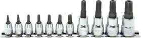 1/4, 3/8 Sq. Dr. 11 Piece Tamper-Resistant Torxplus® Bit Socket Set 8IPR-55IPR