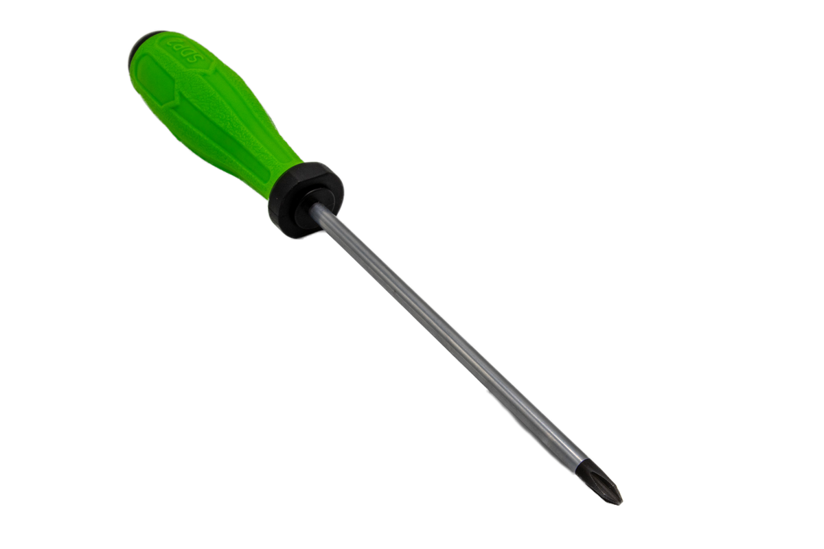 Vim Tools - 6 Pc. Phillips/Flat Green Screwdriver Set, S2 Steel - Ridge Toolbox