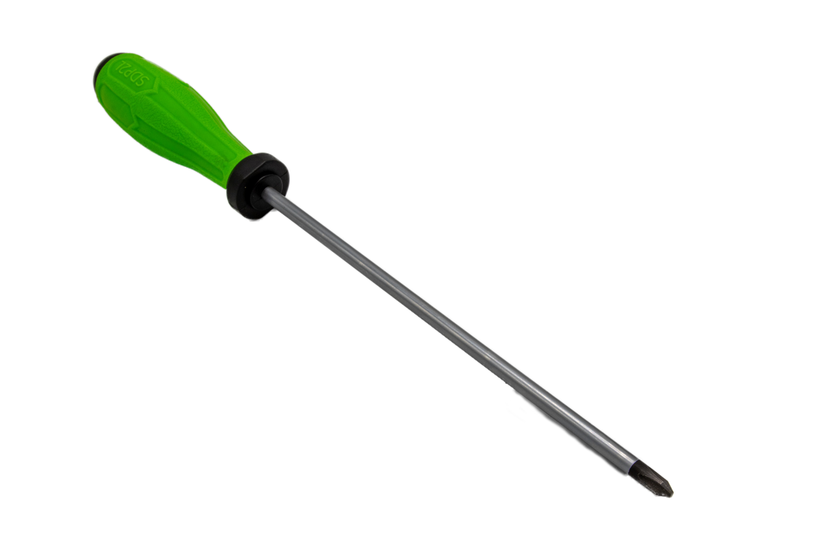 Vim Tools - 6 Pc. Phillips/Flat Green Screwdriver Set, S2 Steel - Ridge Toolbox