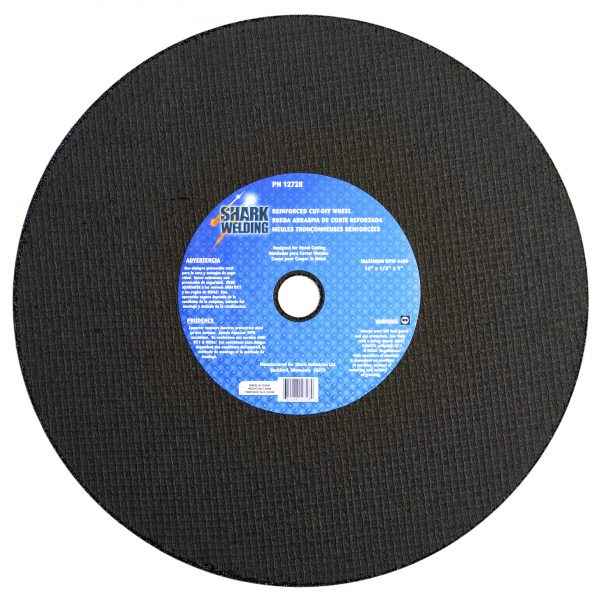 Shark Industries - Cut-Off Wheel – Aluminum Oxide – Double Reinforced – 14″ x 1/8″ x 1″ – 36 Grit - Ridge Toolbox