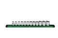 SK Tools USA - 3/8" Drive, 12 Piece, 6 Point, Standard, Metric Chrome Socket Set - Ridge Toolbox