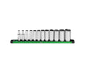 SK Tools USA - 3/8" Drive, 12 Piece, 6 Point, SAE, Deep Chrome Socket Set - Ridge Toolbox