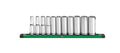 SK Tools USA - 1/2" Drive, 11 Piece, 6 Point, SAE, Deep Chrome Socket Set - Ridge Toolbox