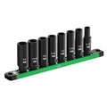 SK Tools USA - 3/8" Drive, 8 Piece, SAE Deep Impact Socket Set, SK01350 - Ridge Toolbox