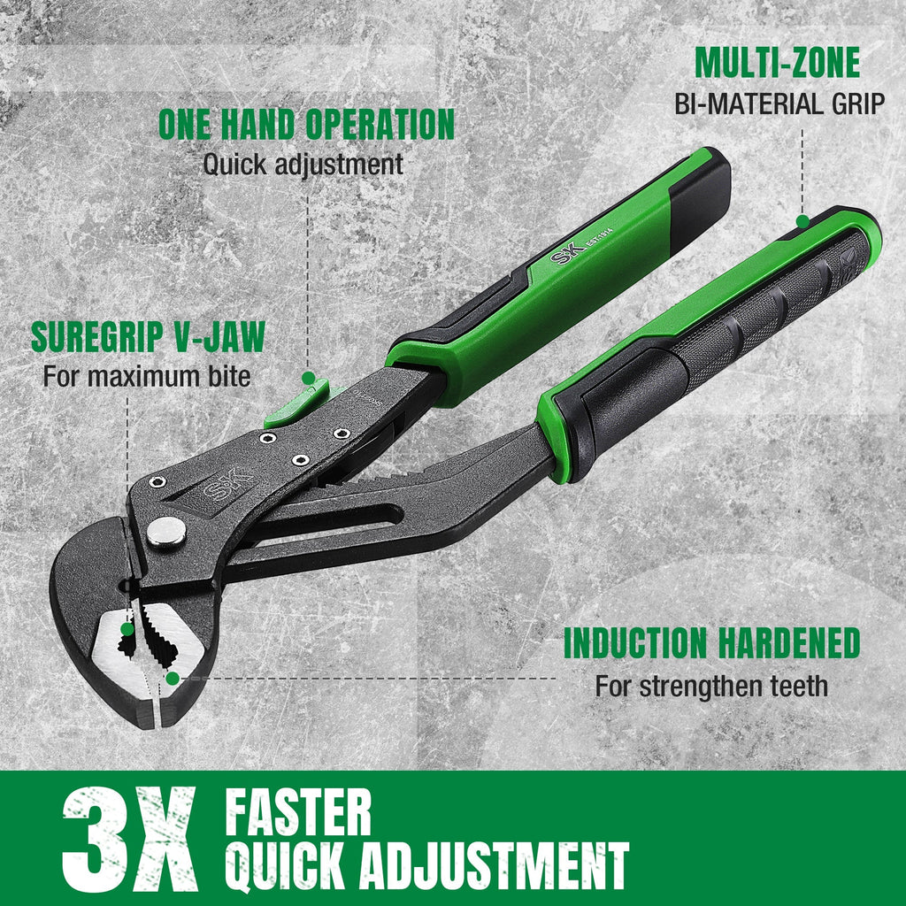 SK Tools USA - 5 Piece Dual-Material Multi-Purpose Pliers Set - Ridge Toolbox
