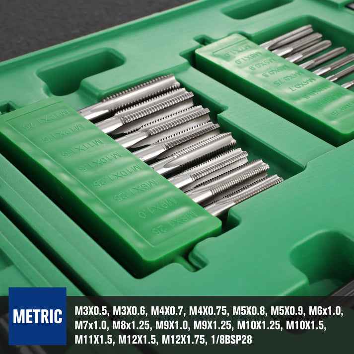SK Tools USA - 75 Piece Ratcheting Tap and Die Set, #SK01520 - Ridge Toolbox