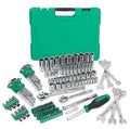 SK Tools USA - 1/4" & 3/8" Drive, 137 Piece, 6 Point, Shallow & Deep, SAE & Metric Mechanics Tool Set, #SK01540 - Ridge Toolbox