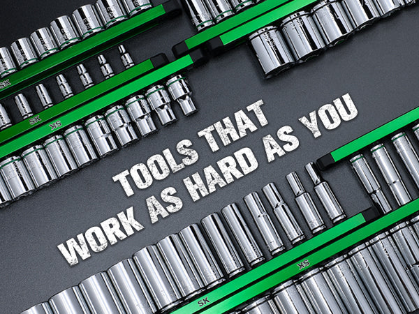 SK Tools USA - 3/8" Drive, 12 Piece, 6 Point, Standard, Metric Chrome Socket Set - Ridge Toolbox