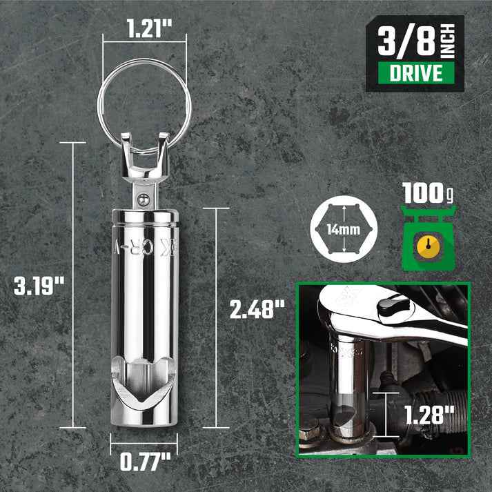 SK Tools USA - Socket Bottle Opener Keychain, #SK03443 - Ridge Toolbox