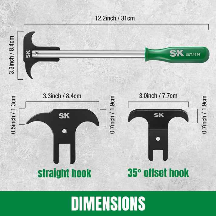 SK Tools USA - Seal Puller with 2 Extra Blades, #SK03482 - Ridge Toolbox