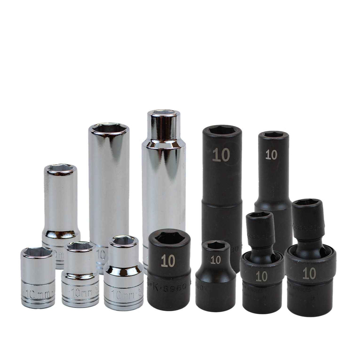 SK Tools USA - 12 PIECE 10MM SOCKET SET - Ridge Toolbox