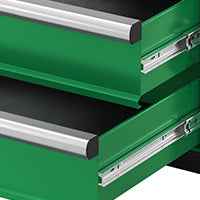 SK Tools USA - Modular Stackable Storage Toolbox, 3-Drawer: 2 Shallow, 1 Deep - Ridge Toolbox