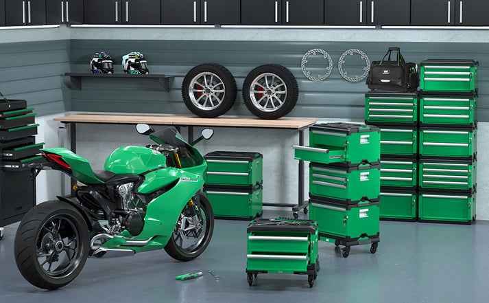 SK Tools USA - Modular Stackable Storage Toolbox, 4-Drawer, #SK03146 - Ridge Toolbox