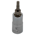 VIM Tools - Hex Bit, Satin Chrome 3/8” sq. dr. Bit Holder (3mm-9mm) - Ridge Toolbox