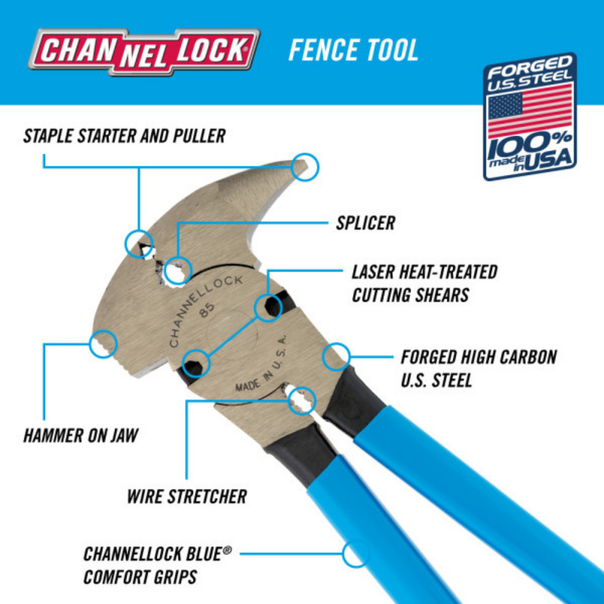 Channellock 10" Fence Tool