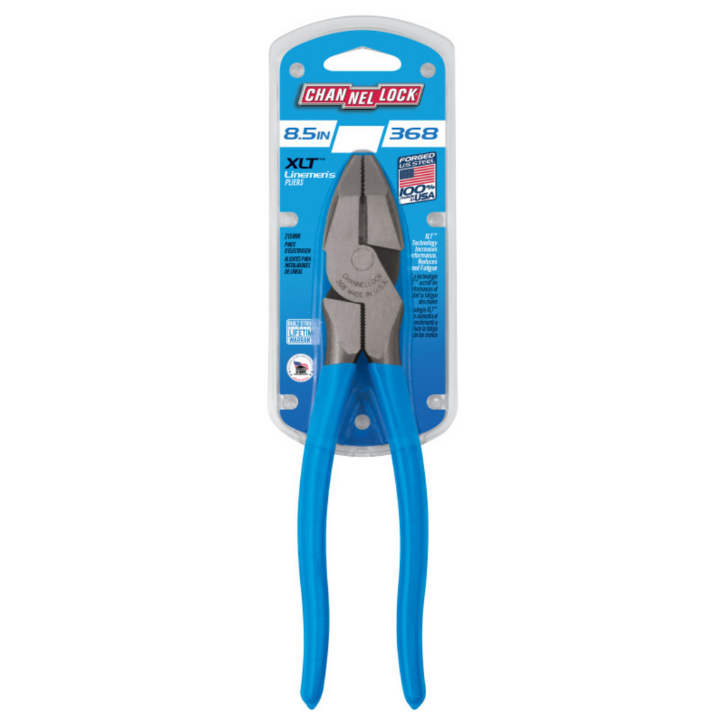Channellock XLT™ Round Nose Linemen's Pliers (8.5" & 9.5")