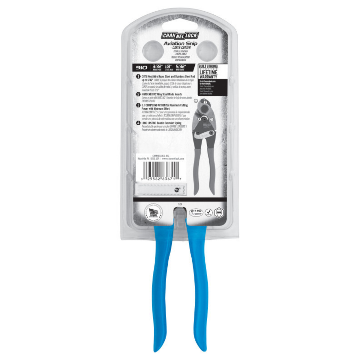 Channellock 9-Inch Cable Cutter Aviation Snip