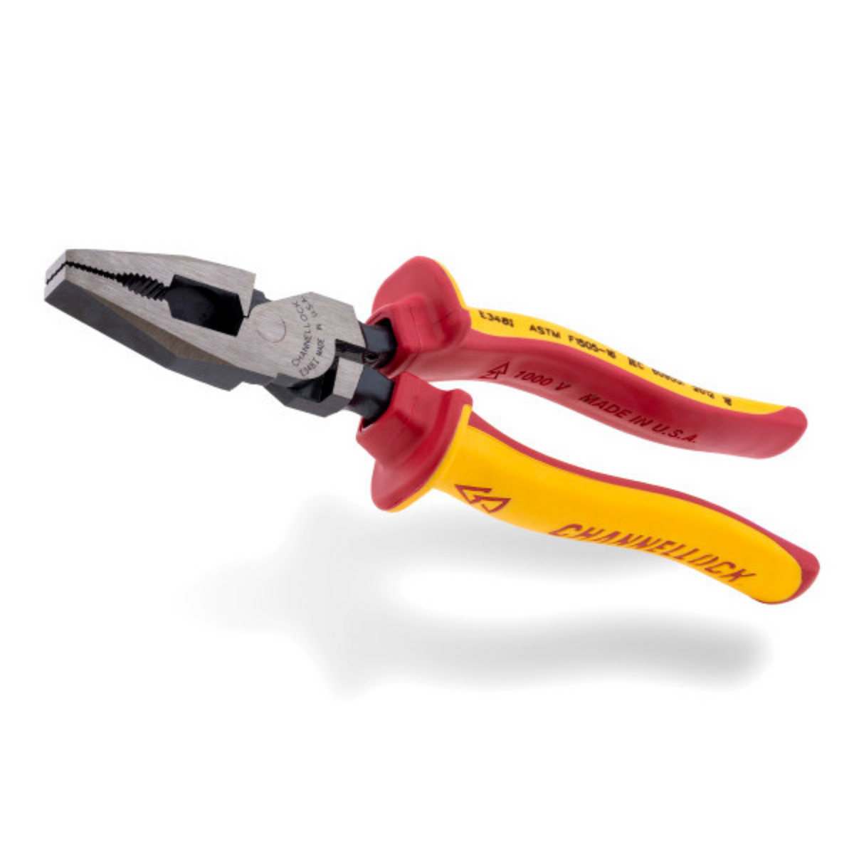 Channellock Insulated Linemen's Pliers 8-Inch XLT™ with 1000V Grip - Ridge Toolbox