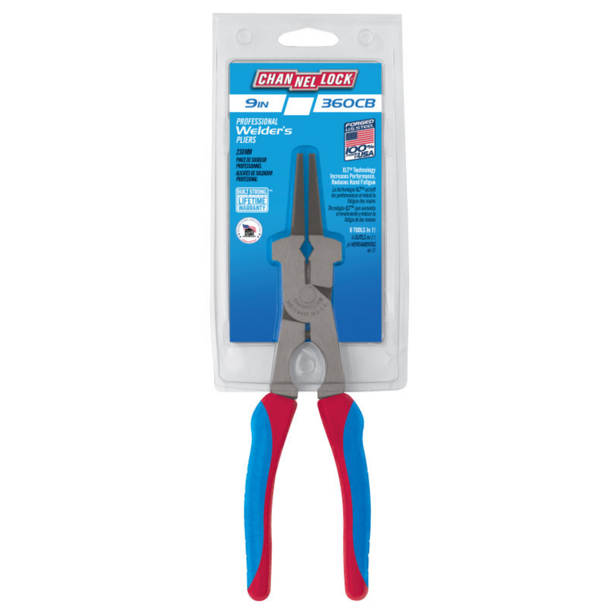 Channellock Welder's Pliers 9-Inch CODE BLUE for Precision and Durability - Ridge Toolbox